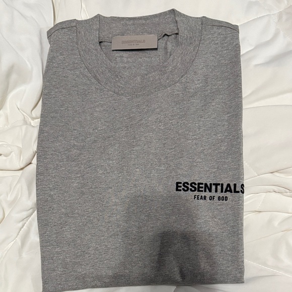 Essentials Gray Logo T-Shirt - Picture 1 of 3